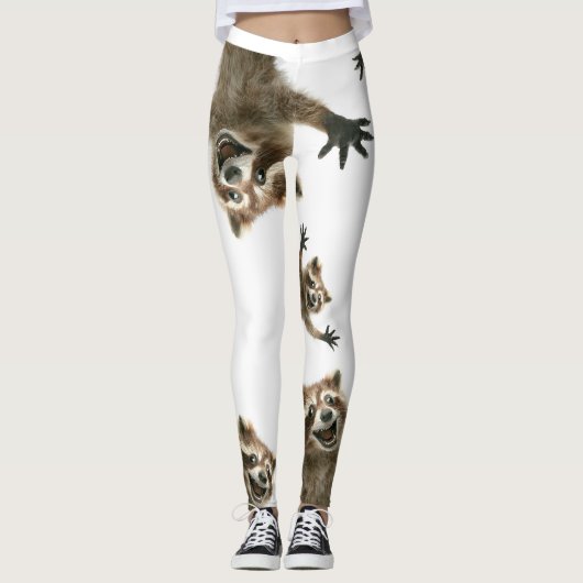 Raccoon-vizieren.  Dus je zult nooit alleen zijn Leggings (Voorkant)