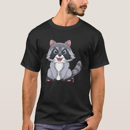 Raccoon voor vaccin t-shirt (Voorkant)