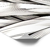 Raccoon Vreedzame Natuur Prairie Schets Tekenkunst Poster (Hoek)