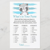 Raccoon Wat zit er in je handtas? (Voorkant)