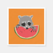 Raccoon watermeloen