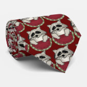 Raccoon Watermeloen stropdas cartoon (Opgerold)