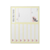 Raccoon Weekly Meal Planer notitieblok (Linkerzijde)