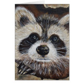 Raccoon Wenskaart (Voorkant)
