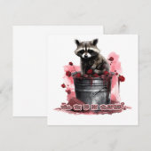 Raccoon Wil je mijn Valentijn zijn? (Voorkant / Achterkant)