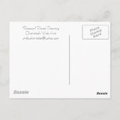 "Raccoon" Wildlife art Briefkaarten (Achterkant)