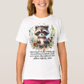 Raccoon Woodland Kinder Christelijke Gebed | T-shirt (Voorkant)