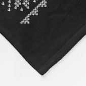 Raccoon Xmas Sweater Style Ugly Santa Raccoon Chri Fleece Deken (Hoek)