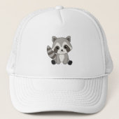 Raccoon zoete dieren voor kinderen Funny Raccoons Trucker Pet (Voorkant)