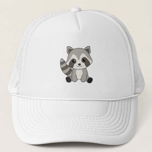 Raccoon zoete dieren voor kinderen Funny Raccoons Trucker Pet (Voorkant)