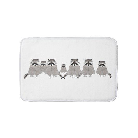 Raccoons Bathmat Badmat (Voorkant)