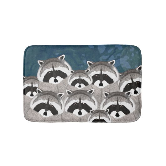 Raccoons Bathmat Badmat (Voorkant)