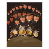 Raccoons botanische geheimen perfect poster (Voorkant)