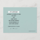 Raccoons Bruiloft Bewaar de Datum Aankondigingskaart (Achterkant)