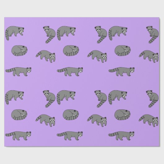Raccoons Cadeaupapier (Vlak)