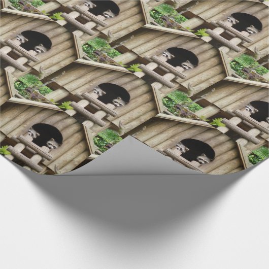 Raccoons Cadeaupapier (Hoek)