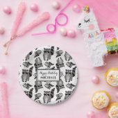 Raccoons Custom Birthday Party Papieren Bordje (Feest)