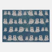 Raccoons die papierbladen overvullen inpakpapier vel (Voorkant 2)