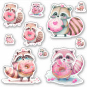 Raccoons Eatgarnalen Sticker (Voorkant)