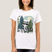 "Raccoon's Forest Expeditie" T-shirt (Voorkant)