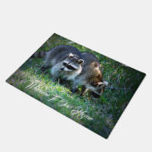 Raccoons foto ingeschakeld deurmat (Schuin)