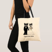 Raccoons Getting Married - Schattigee bruid en bru Tote Bag (Voorkant (product))