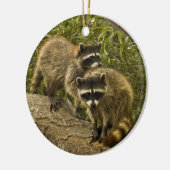 Raccoons! Keramisch Ornament (Links)