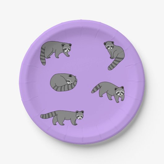 Raccoons Papieren Bordje (Voorkant)
