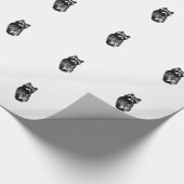 Raccoons Patroon Cadeaupapier (Hoek)
