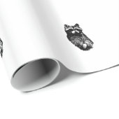 Raccoons Patroon Cadeaupapier (Rol Hoek)