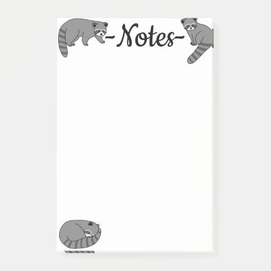 Raccoons Post-it® Notes (Voorkant)