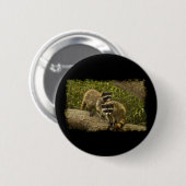 Raccoons Ronde Button 5,7 Cm (Voorkant /achterkant)