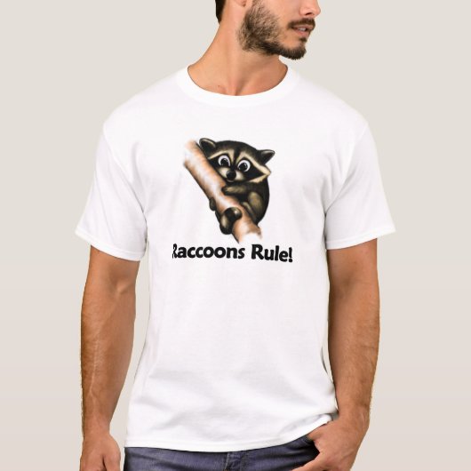 Raccoons Rule! T-shirt (Voorkant)