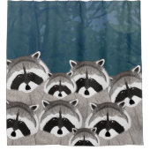 Raccoons Shower Curtain Douchegordijn (Voorkant)