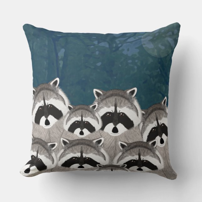 Raccoons Sierkussen (Voorkant)