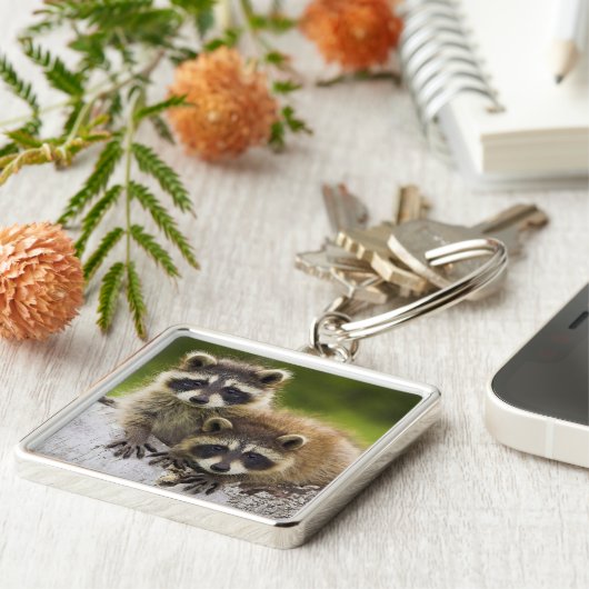 Raccoons Sleutelhanger (Zijkant)