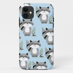 Raccoons Woodland iPhone 5 Casemate Hoesje (blauw)