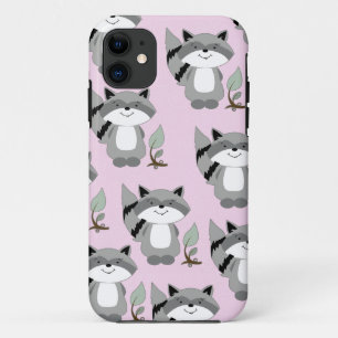 Raccoons Woodland iPhone 5 Casemate Hoesje (roze)