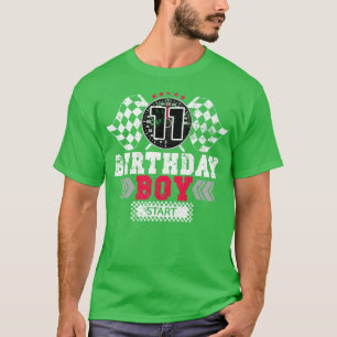 Race 11e verjaardag Jongen Party Racing Driver T-shirt
