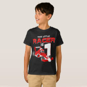 Race auto 1e verjaardag kostuum Deze kleine racer T-shirt (Voorkant volledig)
