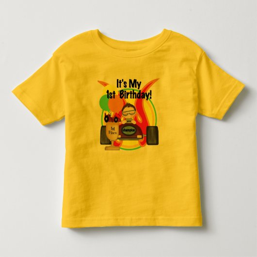 Race Auto 1e Verjaardag Tshirts en geschenken (Voorkant)
