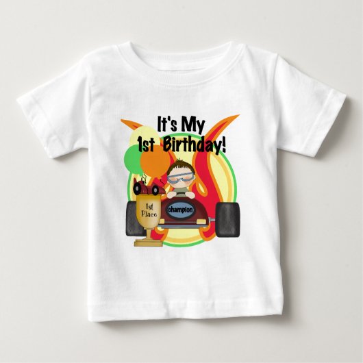 Race Auto 1e Verjaardag Tshirts en geschenken (Voorkant)