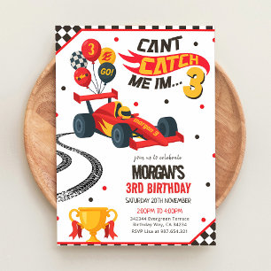 Race Auto 3e Verjaardag Kan Me Niet Vangen Kaart