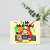 Race Auto 6e Verjaardag Tshirts en geschenken Briefkaart (Staand voorkant)