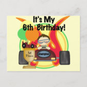 Race Auto 6e Verjaardag Tshirts en geschenken Briefkaart (Voorkant)