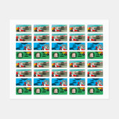 Race auto aangepaste foto labels (Vel)