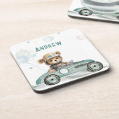 Race auto Baby Beer Bier Onderzetter (Linkerzijde)