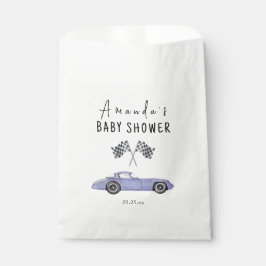 Race auto Baby shower Bedankzakje