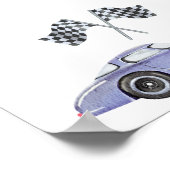 Race auto baby shower Favors, neem er alsjeblieft  Poster (Hoek)