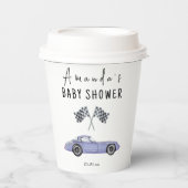 Race auto Baby shower Papieren Bekers (Voorkant)
